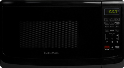 Farberware Classic 0.7 Cu ft 700-Watt Microwave Oven ,Black